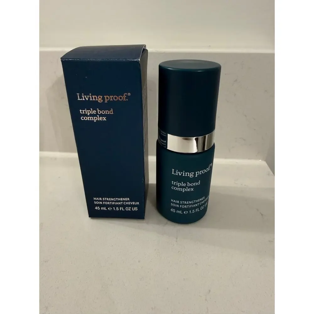 $45 New Living Proof Triple Bond Complex Hair Strengthener 1.5 oz